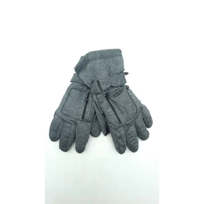 Перчатки подростковые лыжные плащевые B-77063 LUCKYLOONG L-XL Серый