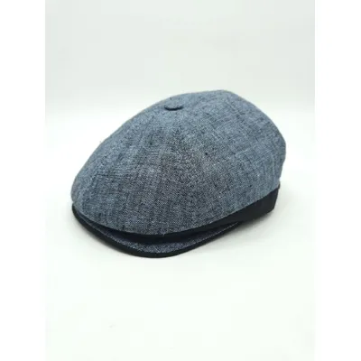 Кепка шестиклинка лляна на резинці 6-ARTURO HOOK L/60-61 Синій DENIM