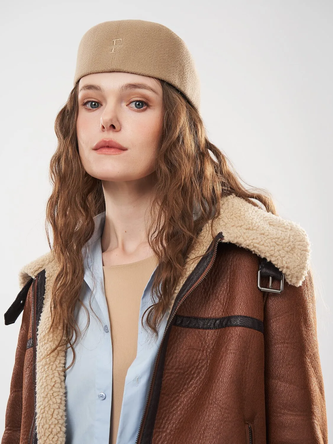 Кепі кашемірове Flat Cap Fortune 55-57 Бежевий 