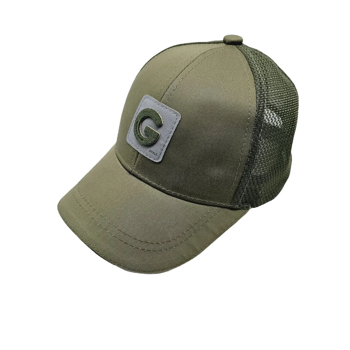 Бейсболка для хлопчика з логотипом G та сіткою 50 Хакі 13094 