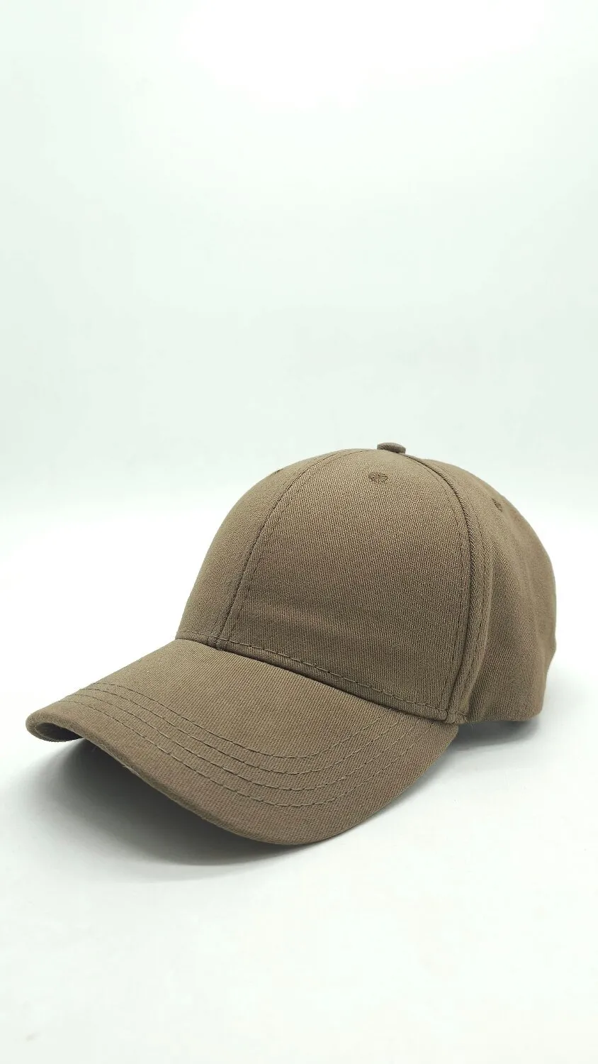 Бейсболка бавовняна однотонна Fortune 55-58 Коричневий 