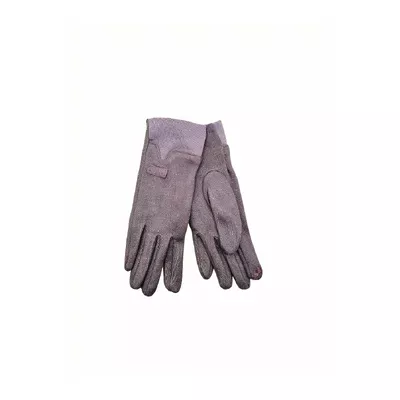 Рукавиці жіночі зі штучної замші з резинкою на манжеті Paidi 6.5 Пудровий