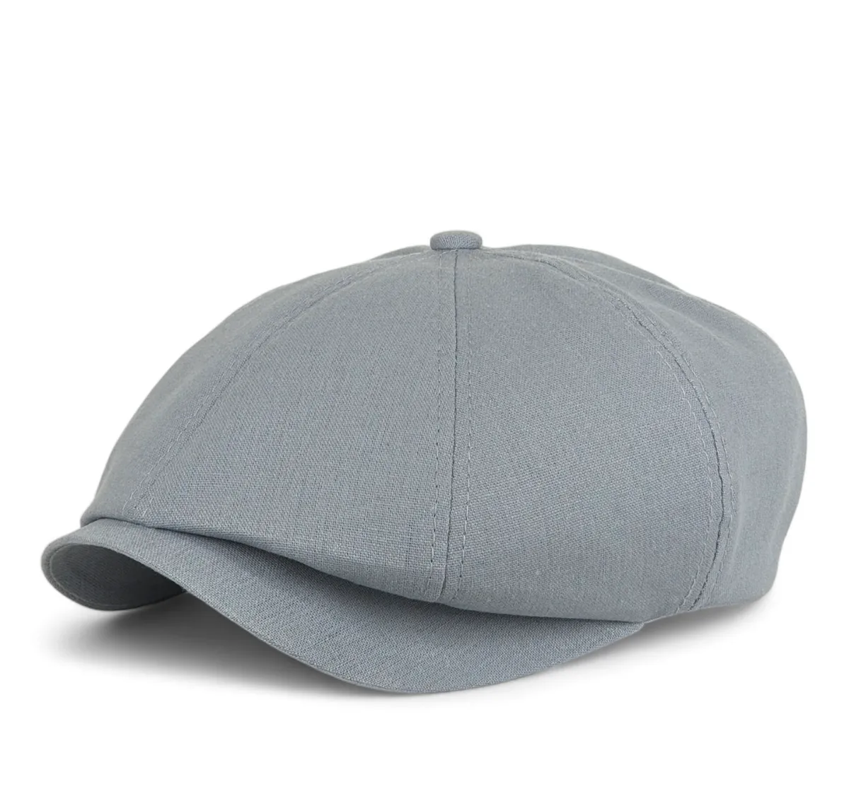 Кепка восьмиклинка хуліганка лляна VladAltex 56 Сірий 204-6 