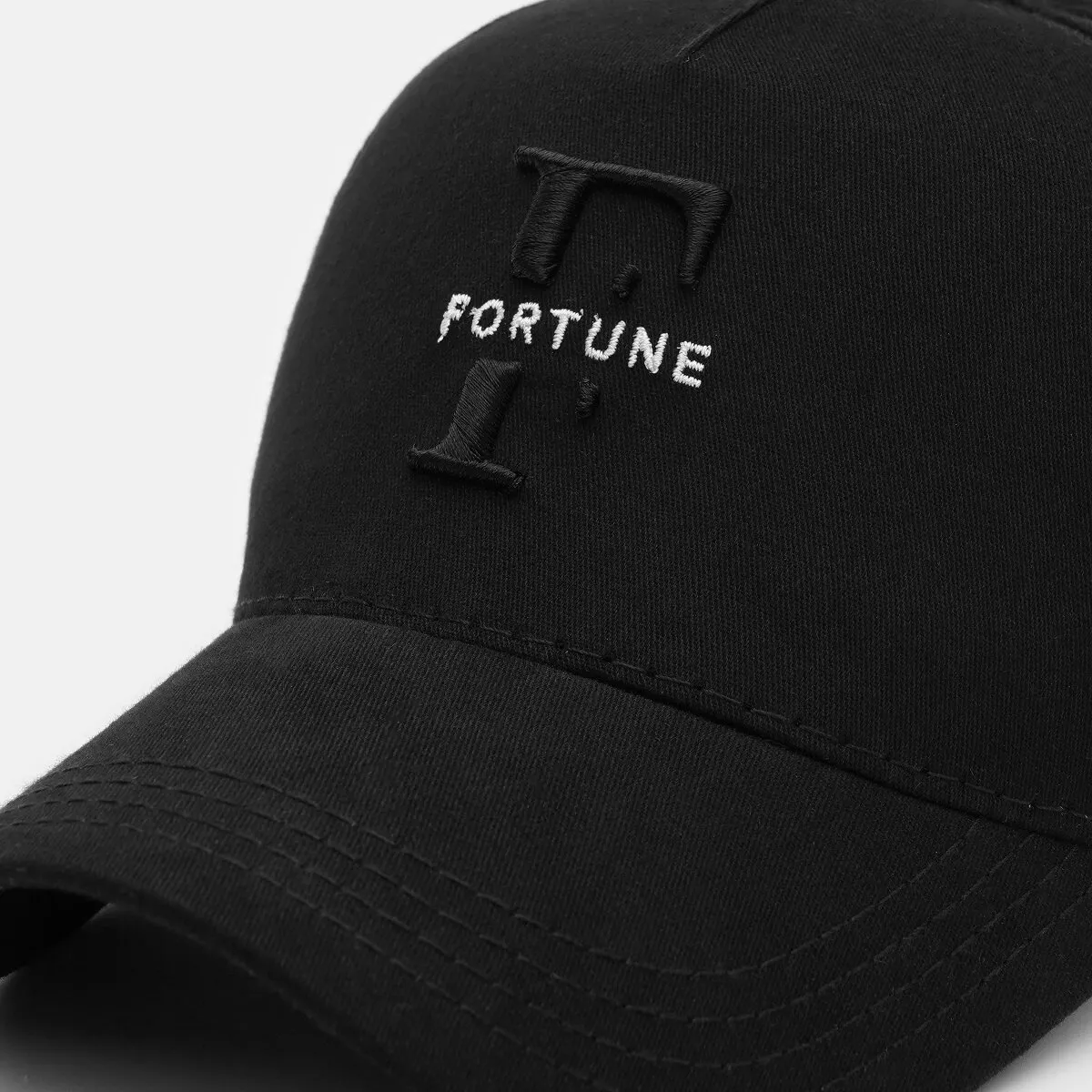 Бейсболка американка бавовняна з логотипом Fortune 51-52 Чорний 