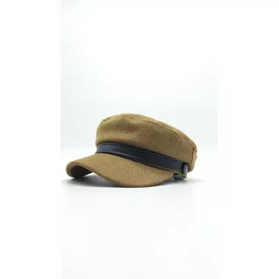 Кепі однотонне в ялинку 55-56 Гірчичний