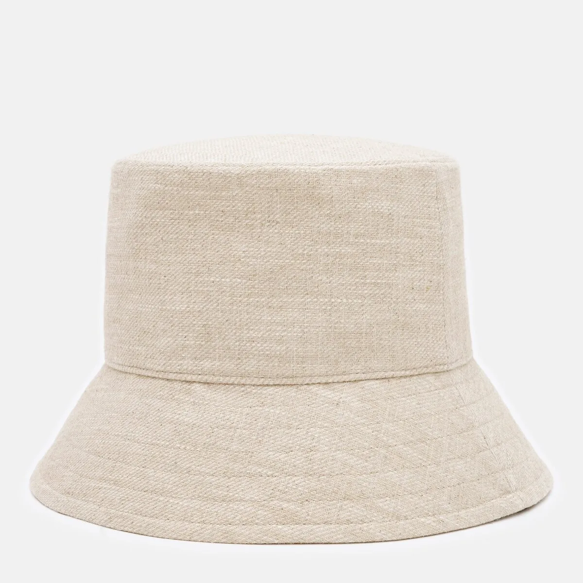 Панама лляна однотонна Bucket Hat Fortune 55-56 Бежевий 