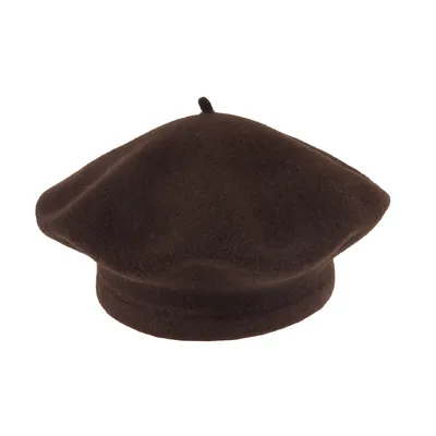 Берет з вовни класичний Flora Tonak 11 Шоколад