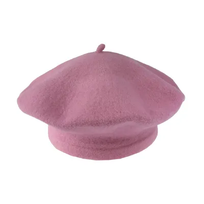 Берет з вовни класичний Flora Tonak 11 Рожевий 19043