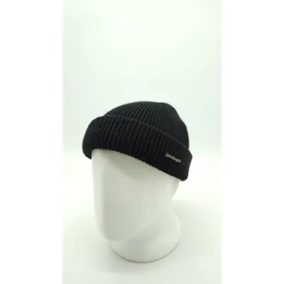 Шапка коротка в’язана з манжетом Palm Angels VILSS 52-60 Чорний БОБІ