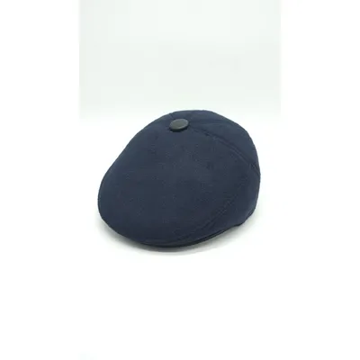Кепка п’ятиклинка кашемірова 56 Темно-синій 15800