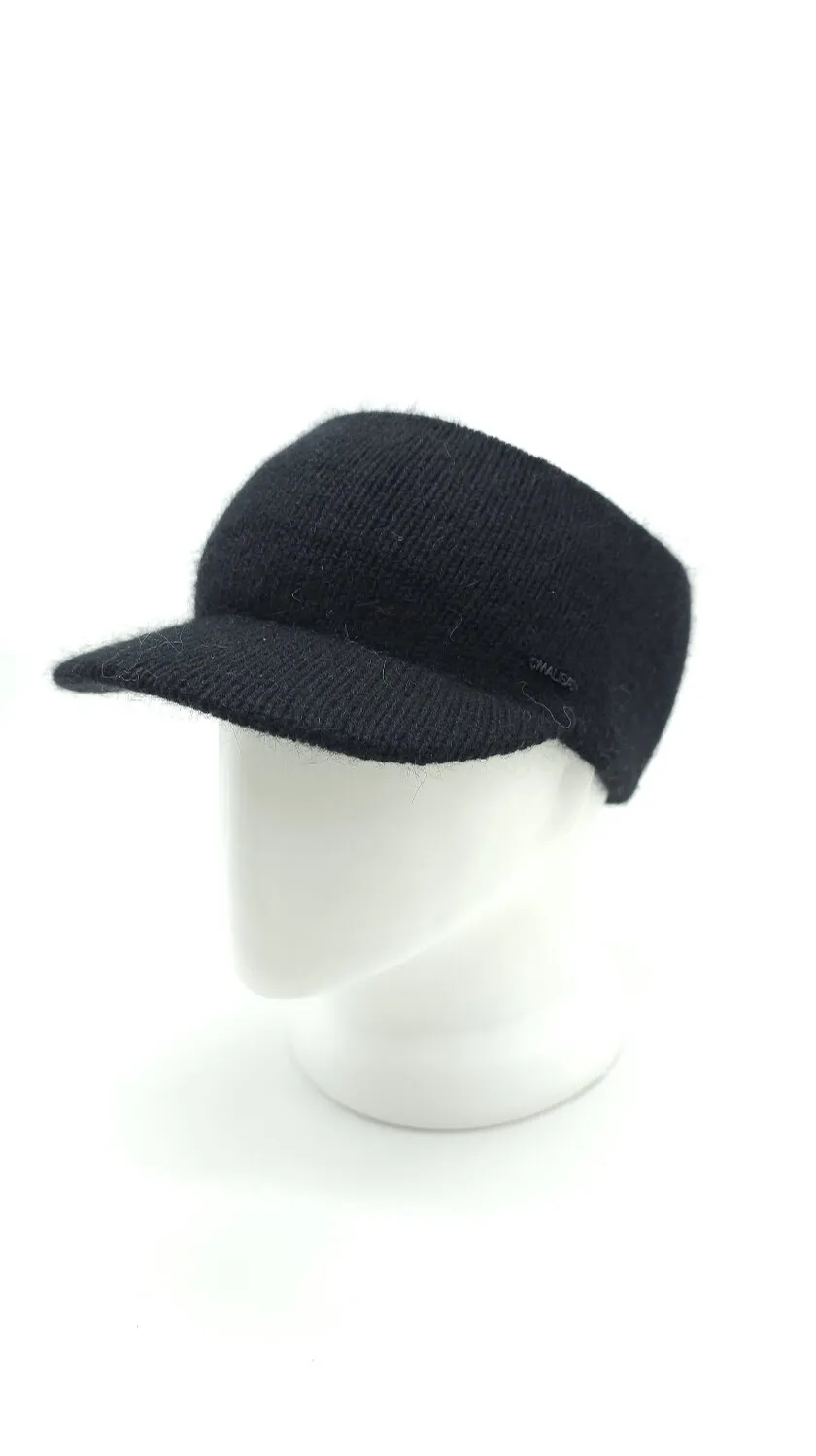 Набір капор капюшон ангоровий та пов’язка з дашком Космополітен Malisa 54-60 Чорний 