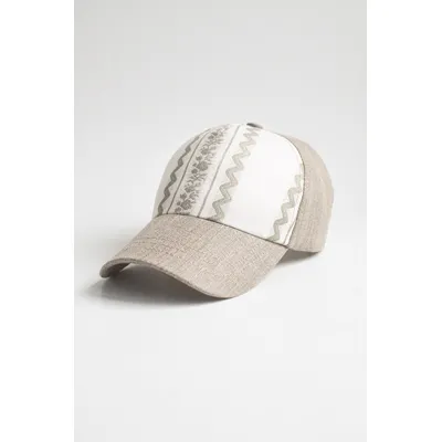 Бейсболка форхэд с этно логотипом СТЭЖИНА KENT&AVER 56-58 Бежевий