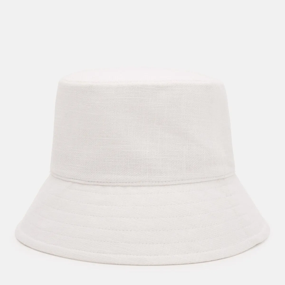 Панама лляна однотонна Bucket Hat Fortune 55-56 Білий 