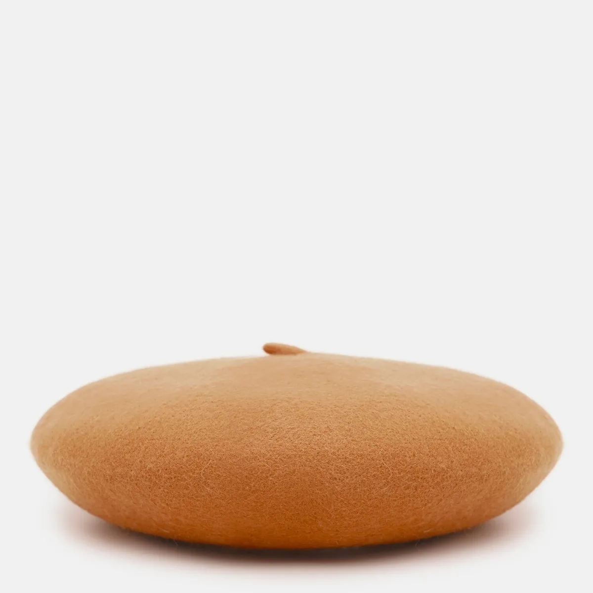 Берет классический однотонный шерстяной 56-58 Fortune Глина 