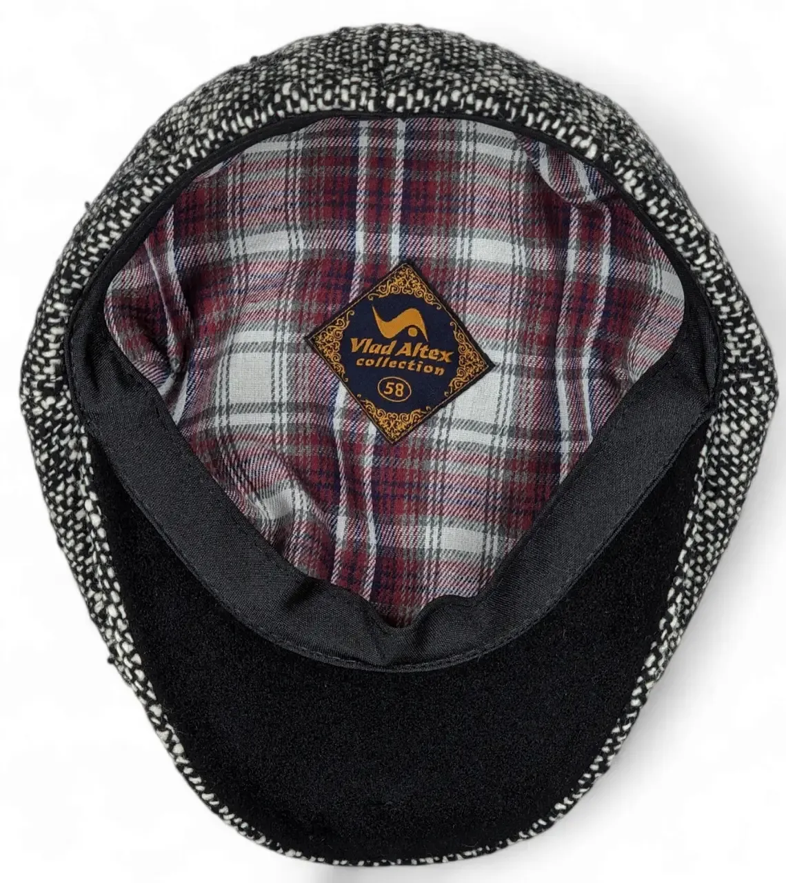 Кепка восьмиклинка хулиганка шерстяная Premium VladAltex 60 Серый 103-36 