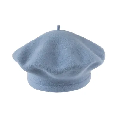 Берет з вовни класичний Flora Tonak 11 Світло-блакитний 15344