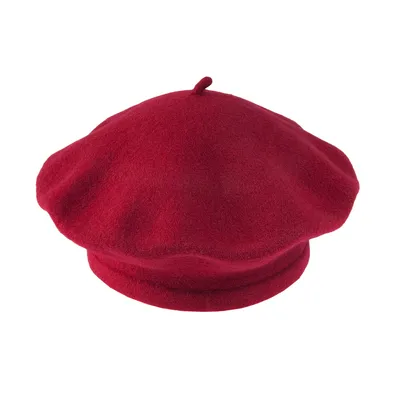 Берет з вовни класичний Flora Tonak 11 Темно-червоний 16294