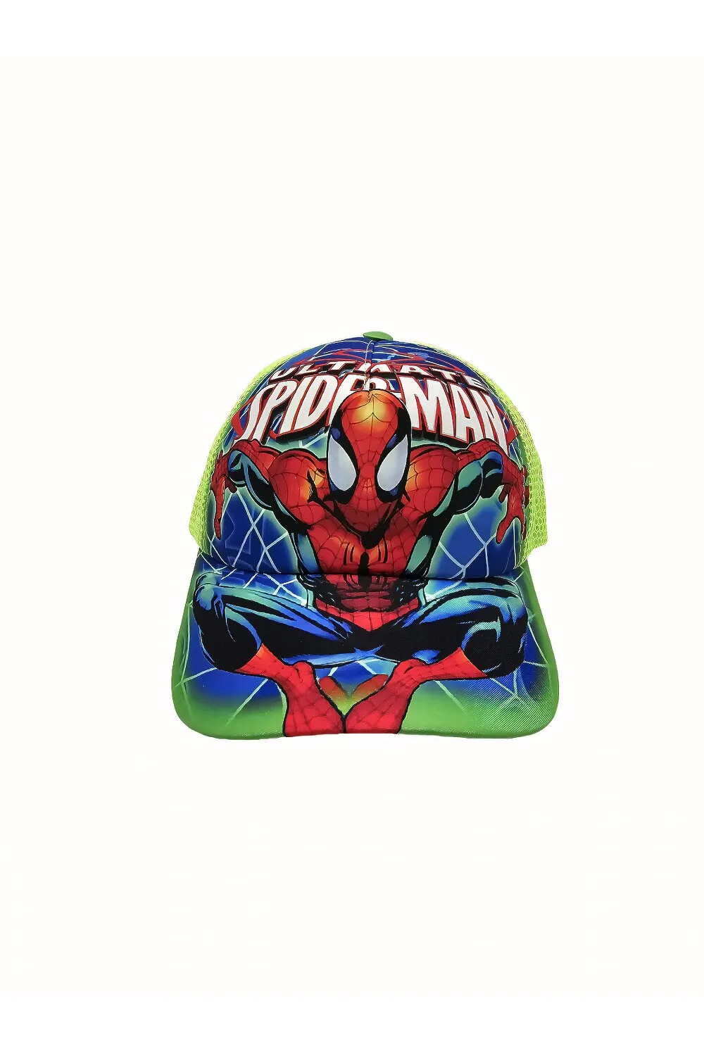 Бейсболка з сіткою та малюнком Спайдермен SPIDERMAN 52-55 Салатовий 17004 