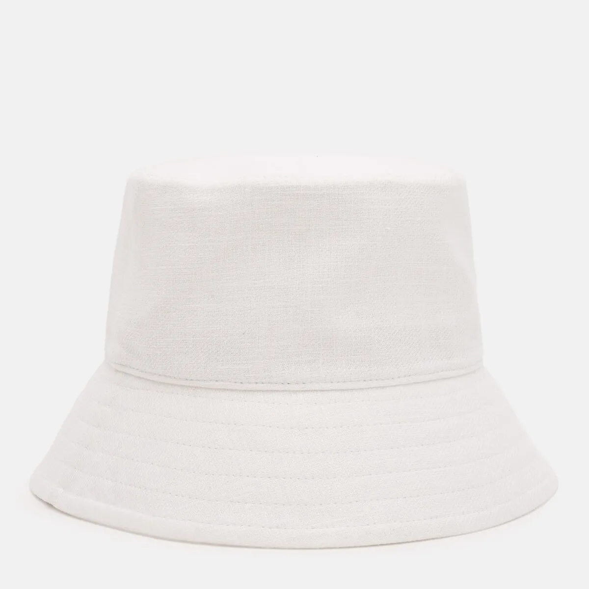 Панама лляна однотонна Bucket Hat Fortune 55-56 Білий 