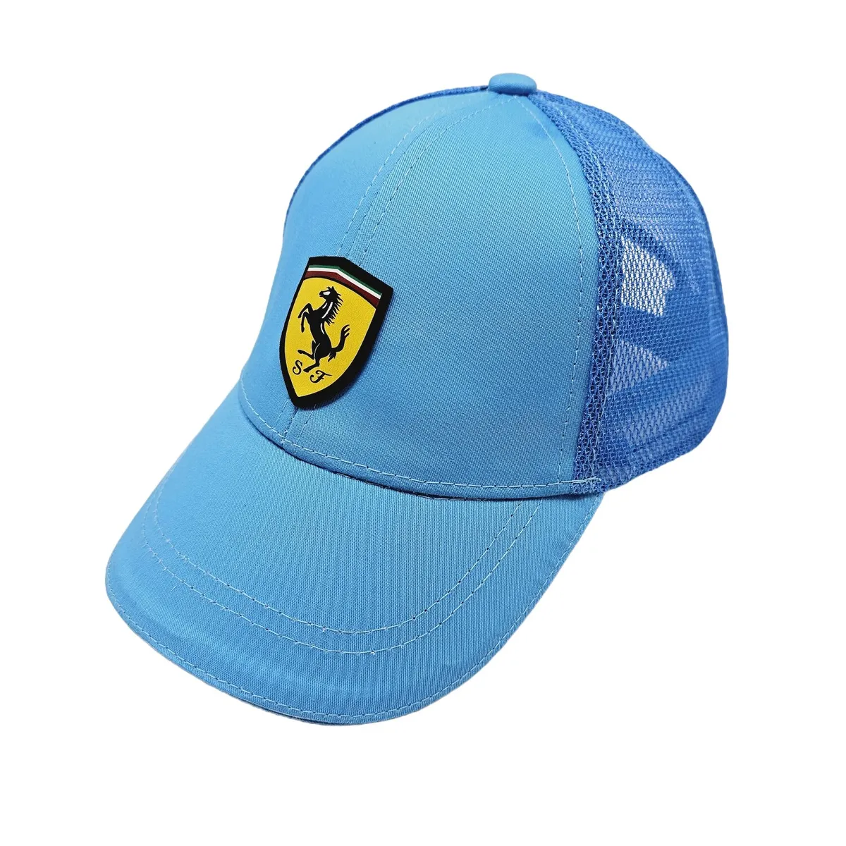 Бейсболка для мальчика с логотипом Ferrari и сеткой 50 Голубой 13110 