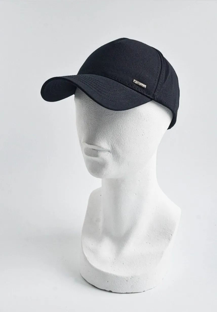 Бейсболка напівбейсболка однотонна без задньої частини KENT&AVER 55-56 Чорний 0020 
