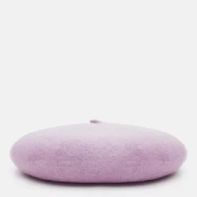 Берет класичний однотонний вовняний 56-58 Fortune Бузковий