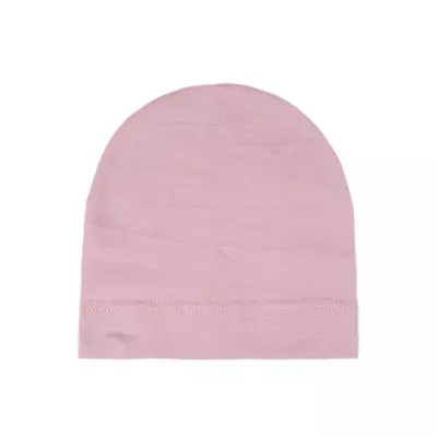 Шапка однотонна з одинарного трикотажу Холлі Talvi 50-52 Світло-пудровий 14619