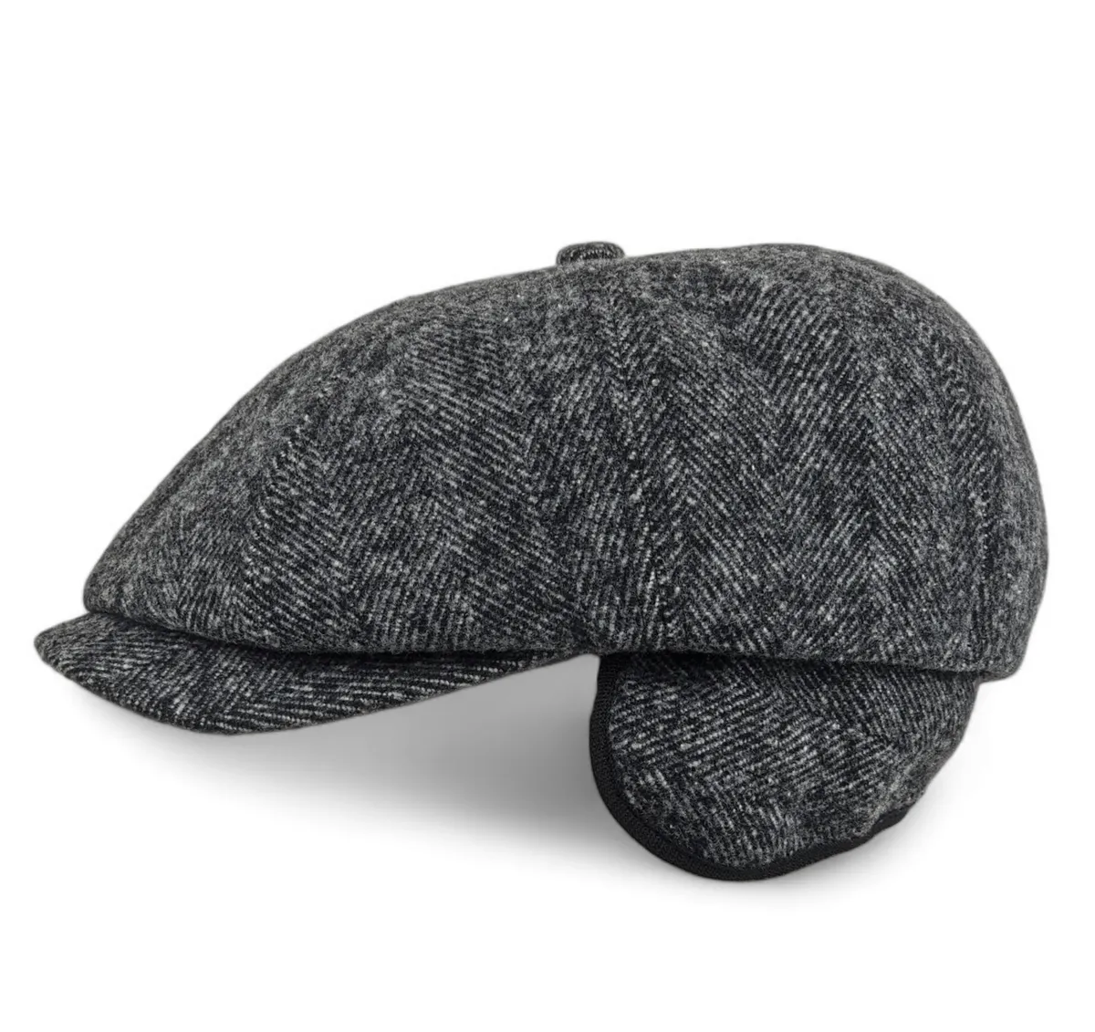 Кепка восьмиклинка хуліганка кашемірова в ялинку VladAltex 56 Темно-сірий 154-46 