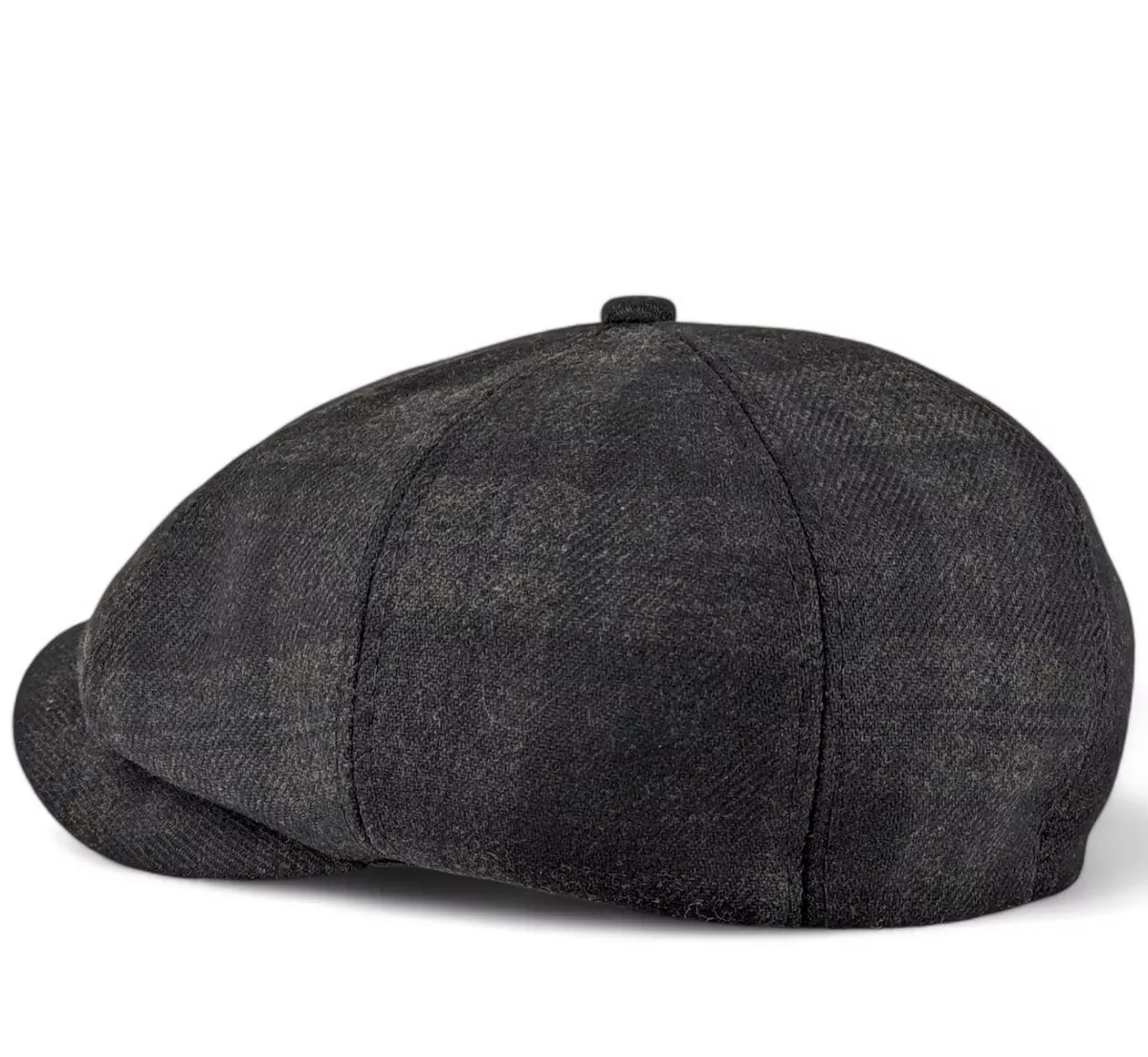 Кепка восьмиклинка хуліганка вовняна в клітинку Premium VladAltex 56 Темно-серий 530-26 