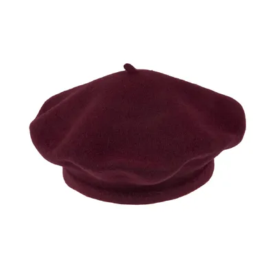Берет з вовни класичний Flora Tonak 11 Вишневий 19040