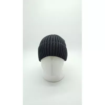 Шапка вязаная одинарная с отворотом 9286 Glory Kids 56-60 Антрацит