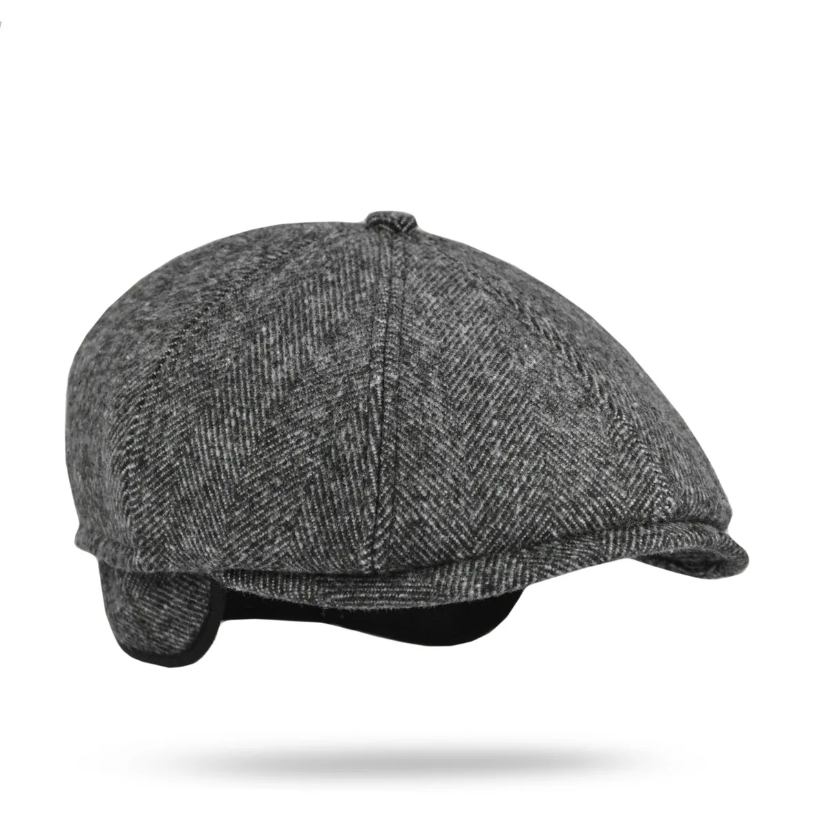 Кепка восьмиклинка кашемірова в ялинку VladAltex 55 Темно-сірий 154-28 