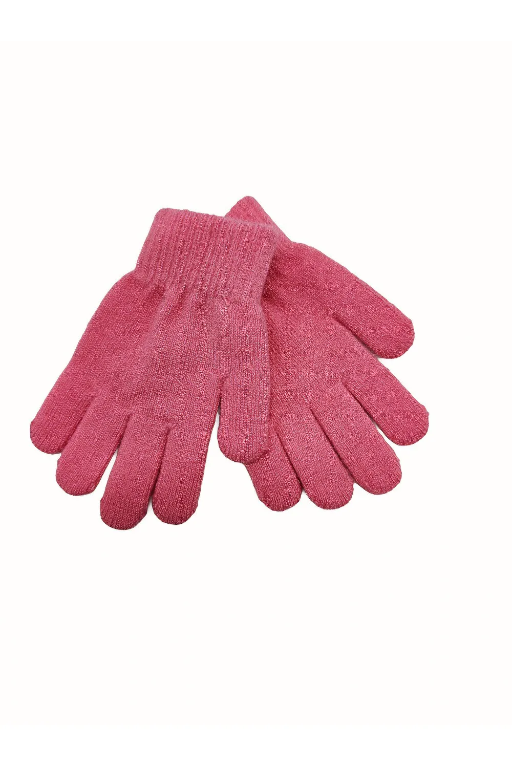 Рукавиці дитячі одинарні з нашивкою на вік 2-4 роки Рожевий 15748 