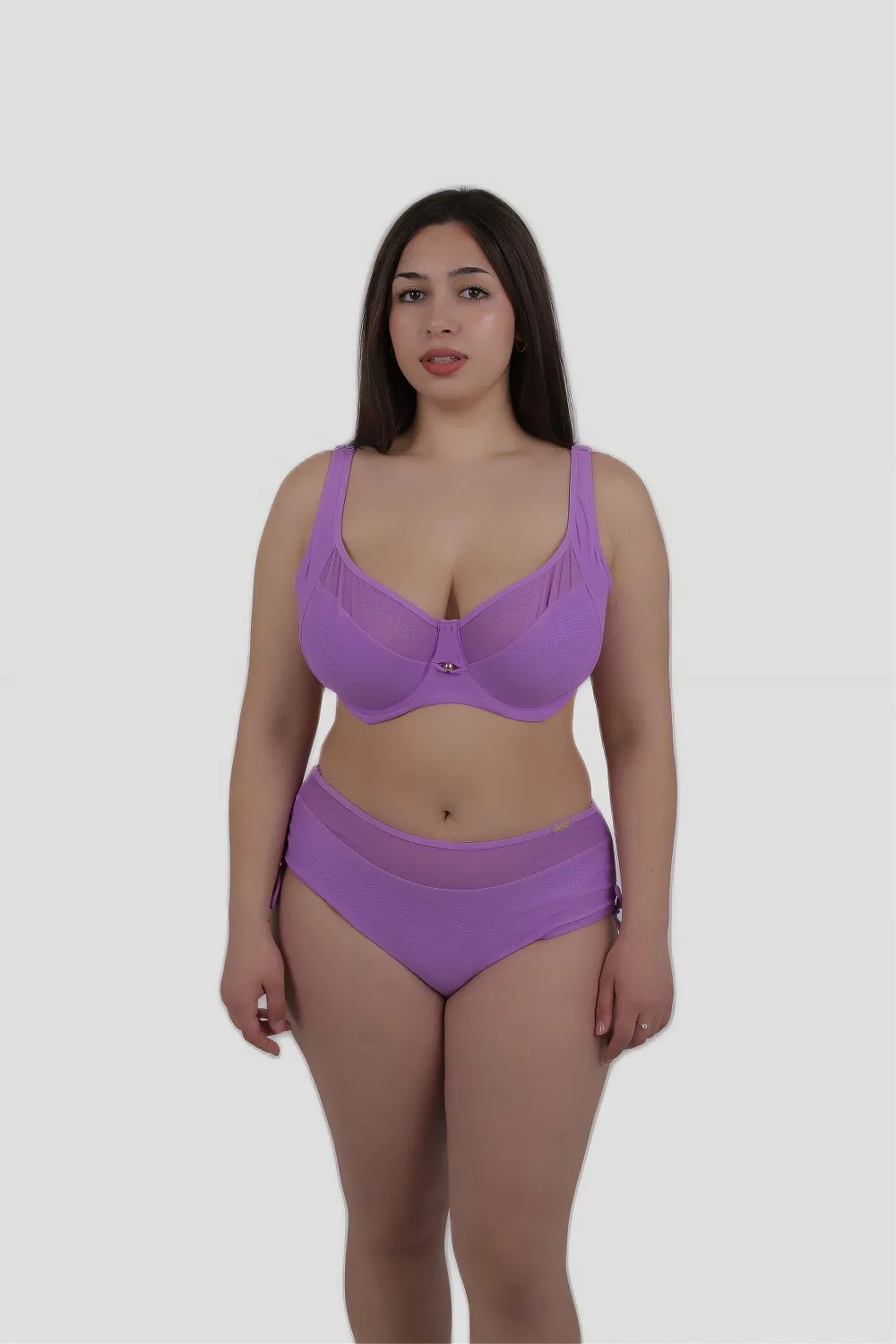  Купальник раздельный с косточкой и сеткою 2567 RivageLine 80D/44 Фиолетовый 12256 