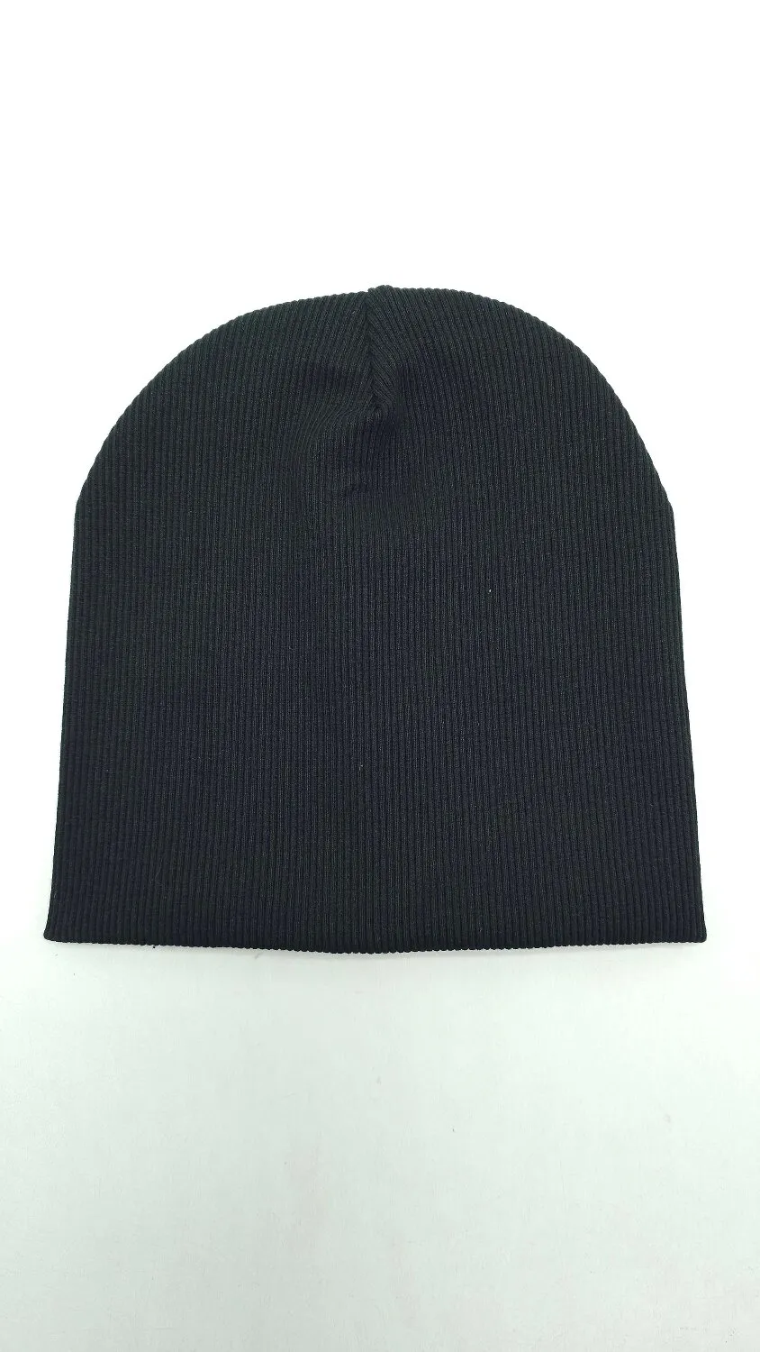 Шапка трикотажная в рубчик однотонная 4129 Glory Kids 52-54 Черный 