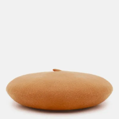 Берет класичний однотонний вовняний 56-58 Fortune Глина