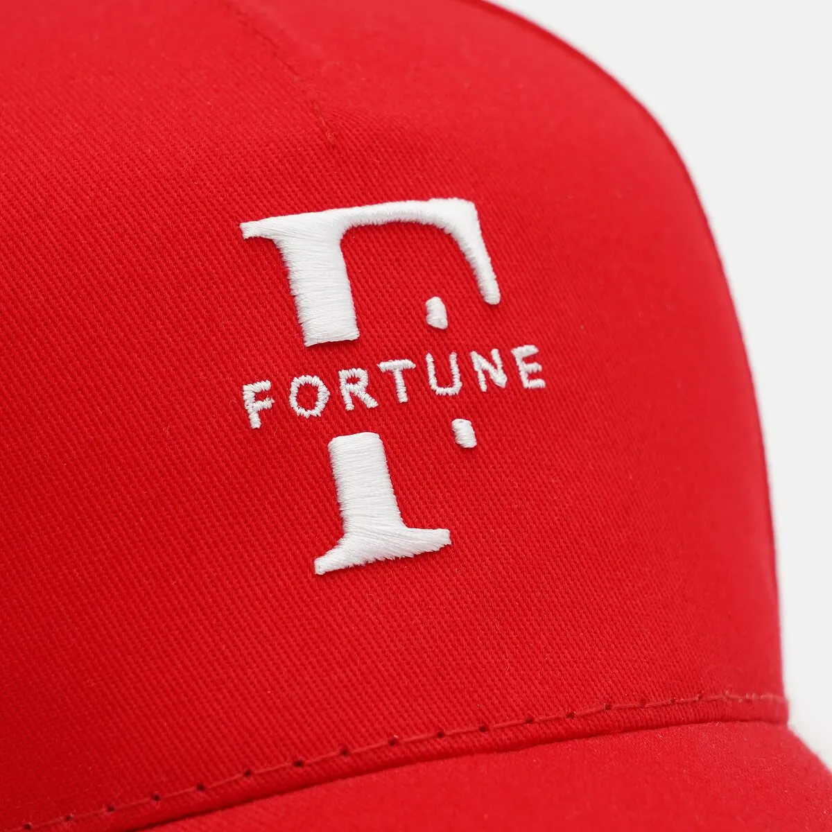 Бейсболка американка хлопковая с логотипом Fortune 55-58 Красный 
