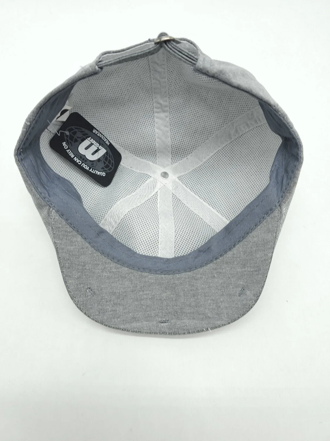 Кепка шестиклинка бавовняна з регулятором 6-LEONARDO Magneet L/60-61 Сірий ERC-2 