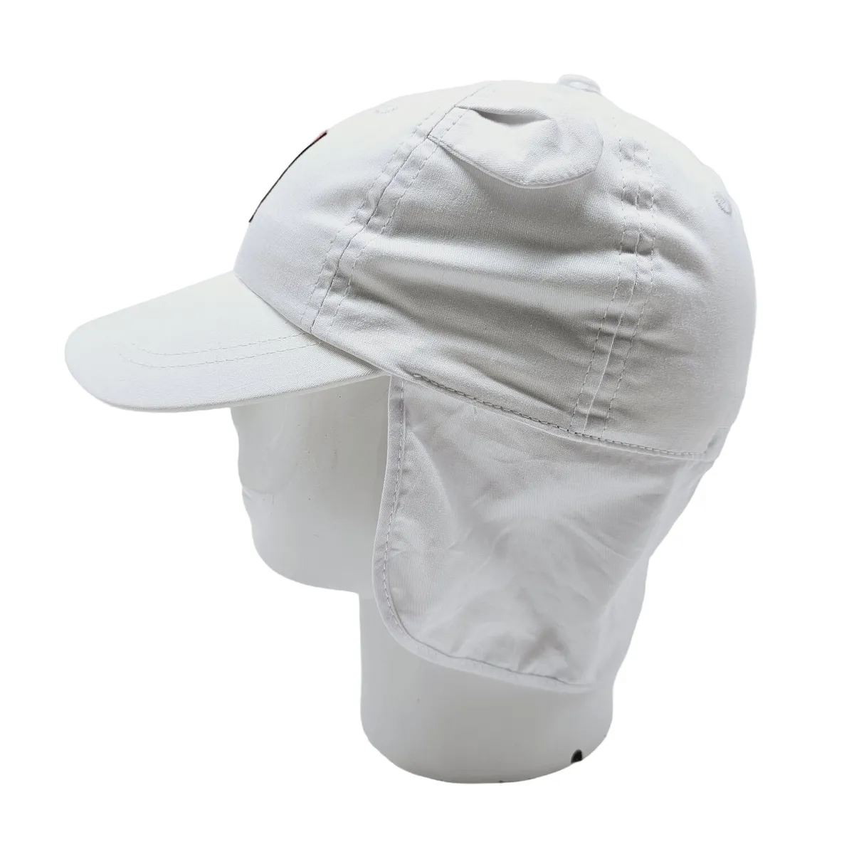 Бейсболка-бандана для дівчинки з вушками та котиком 50 Білий 