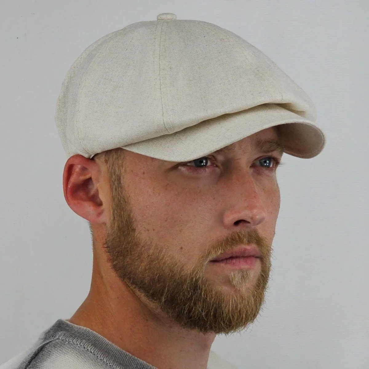 Кепка восьмиклинка хуліганка лляна VladAltex 52 Лляний 2-6 