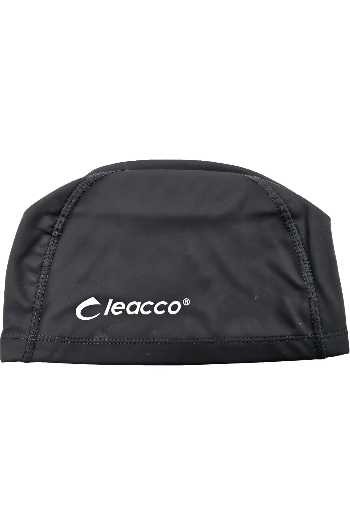 Шапка для плавання з прорезиненої тканини Leacco 55-58 Чорний 