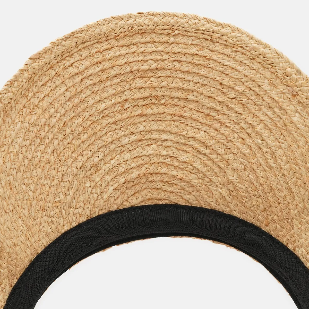 Козырёк соломенный однотонный от солнца Fortune 55-60 Бежевый 