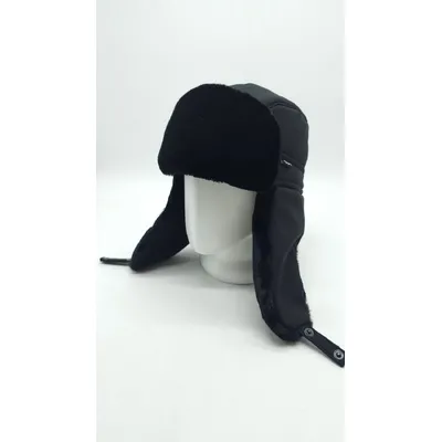 Вушанка чоловіча хутряна на застібку ASSA 56-59 Чорний