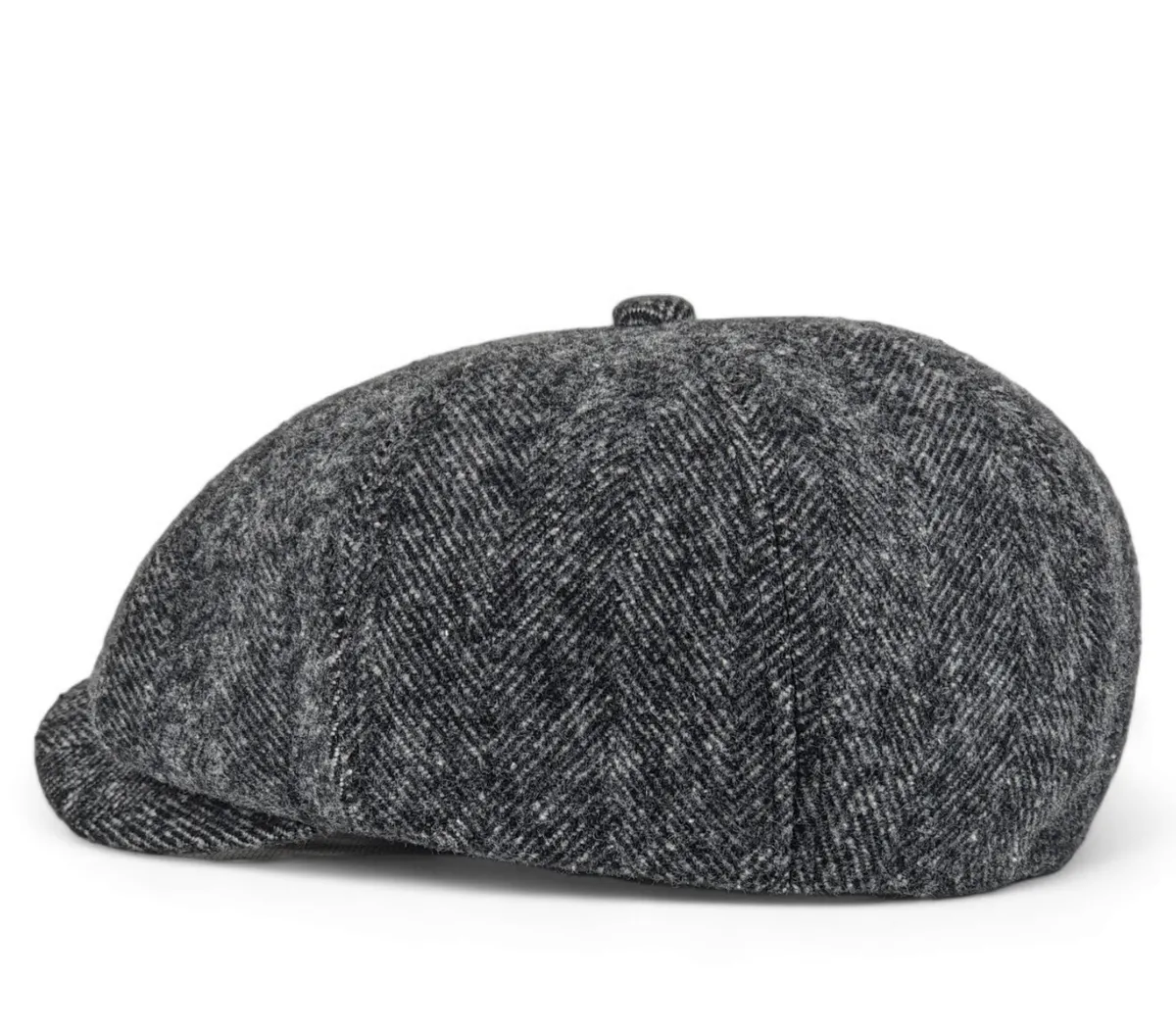 Кепка восьмиклинка хуліганка кашемірова в ялинку VladAltex 56 Темно-сірий 154-46 