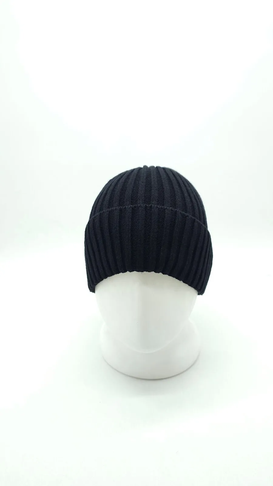 Шапка вязаная одинарная с отворотом 9286 Glory Kids 56-60 Черный 