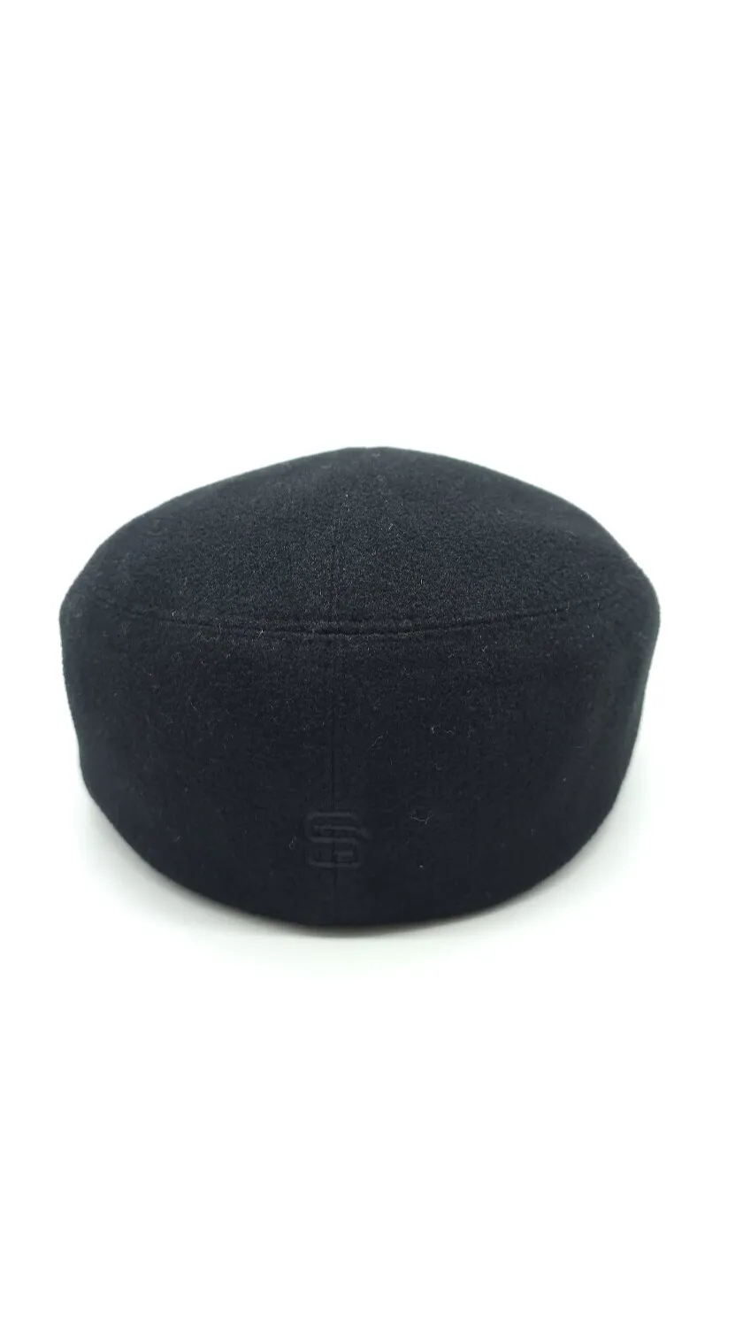 Кепі кашемірове Flat Cap 56-58 Чорний 