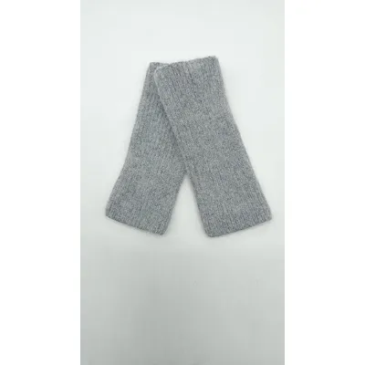 Перчатки митенки женские одинарные вязаные КИРА Malisa one size Серый