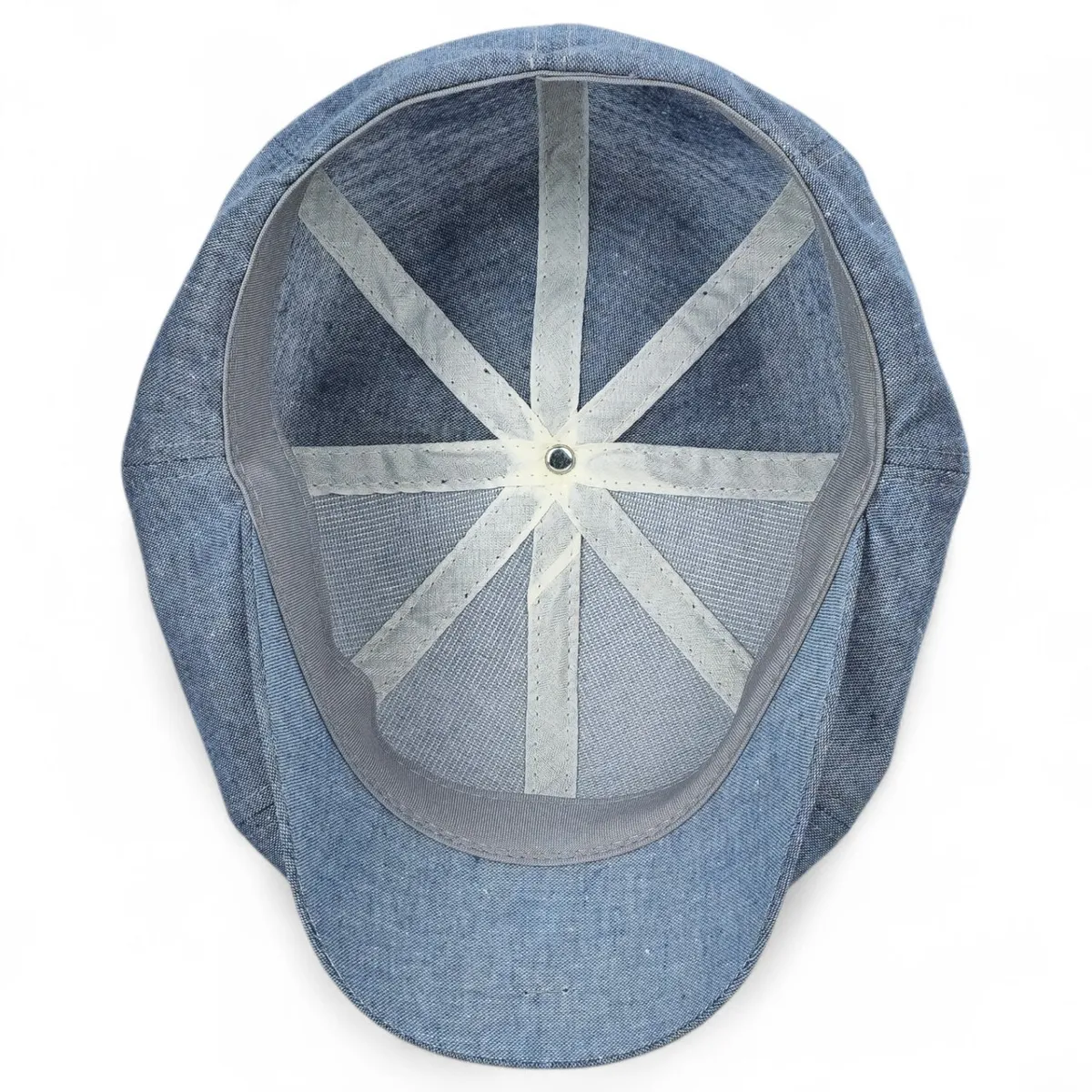 Кепка восьмиклинка хулиганка NewsBoy cap льняная VladAltex 52 Голубой 9216-6 