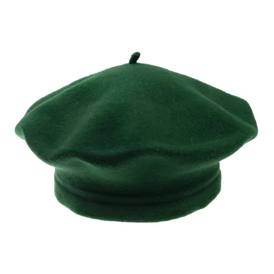 Берет з вовни класичний Flora Tonak 11 Темно-зелений 19041