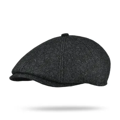 Кепка восьмиклинка твідова VladAltex 55 Темно-сірий 107-28